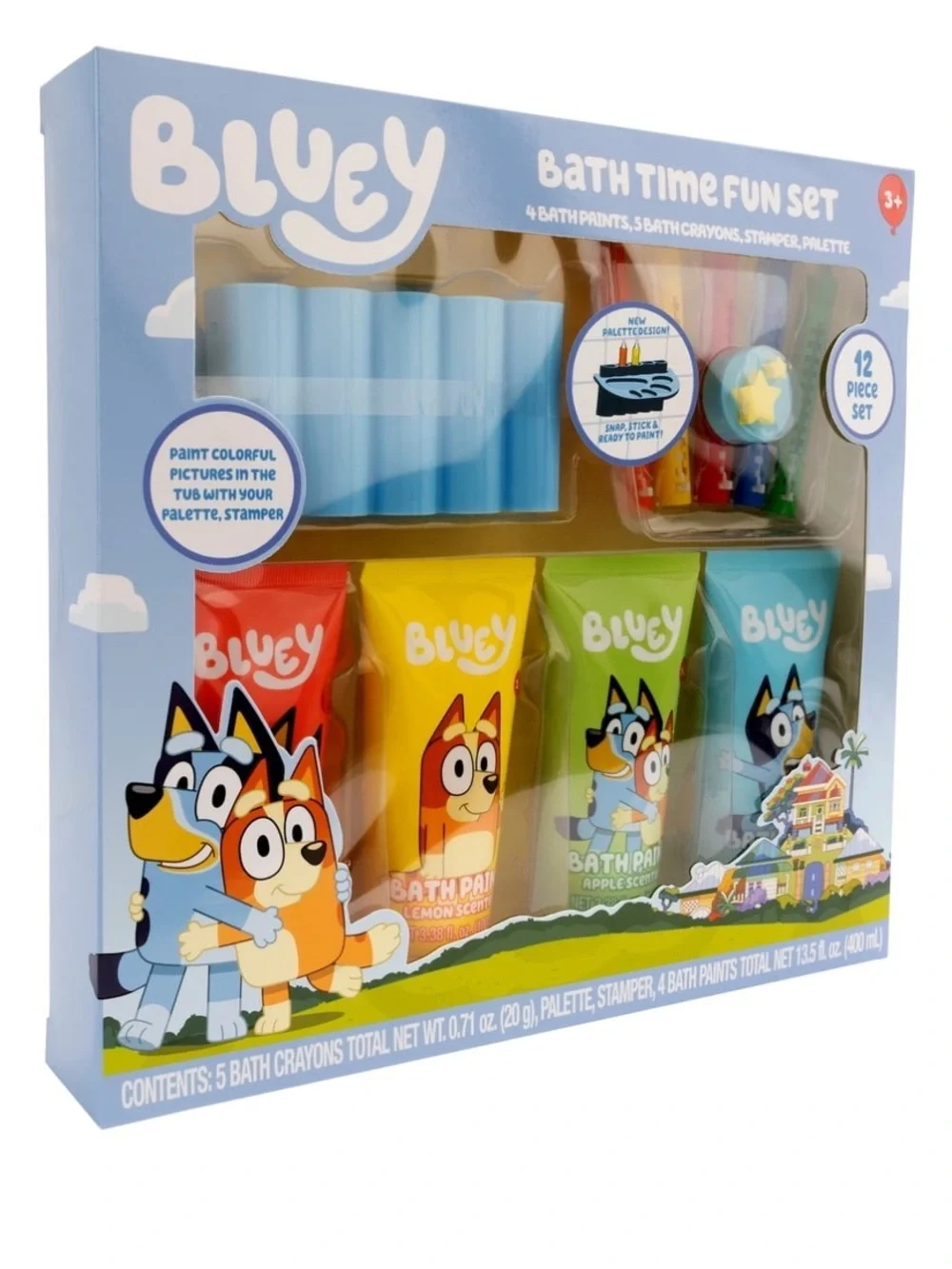 NWT BLUEY Bath Time 12 Pieces Fun Set